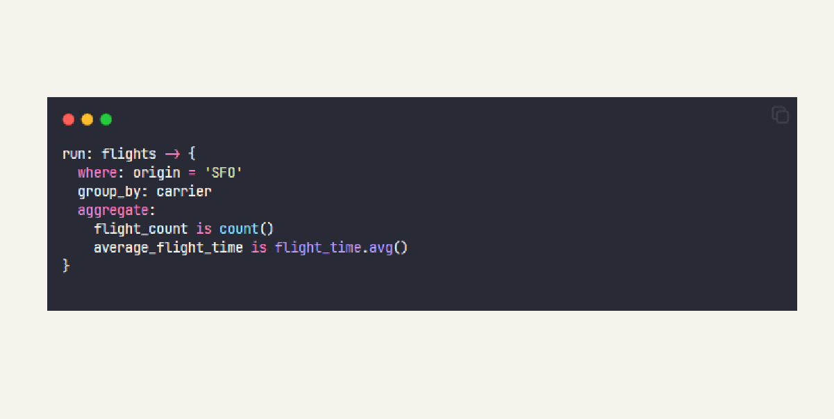 Malloy: Uma nova linguagem para análise de dados
